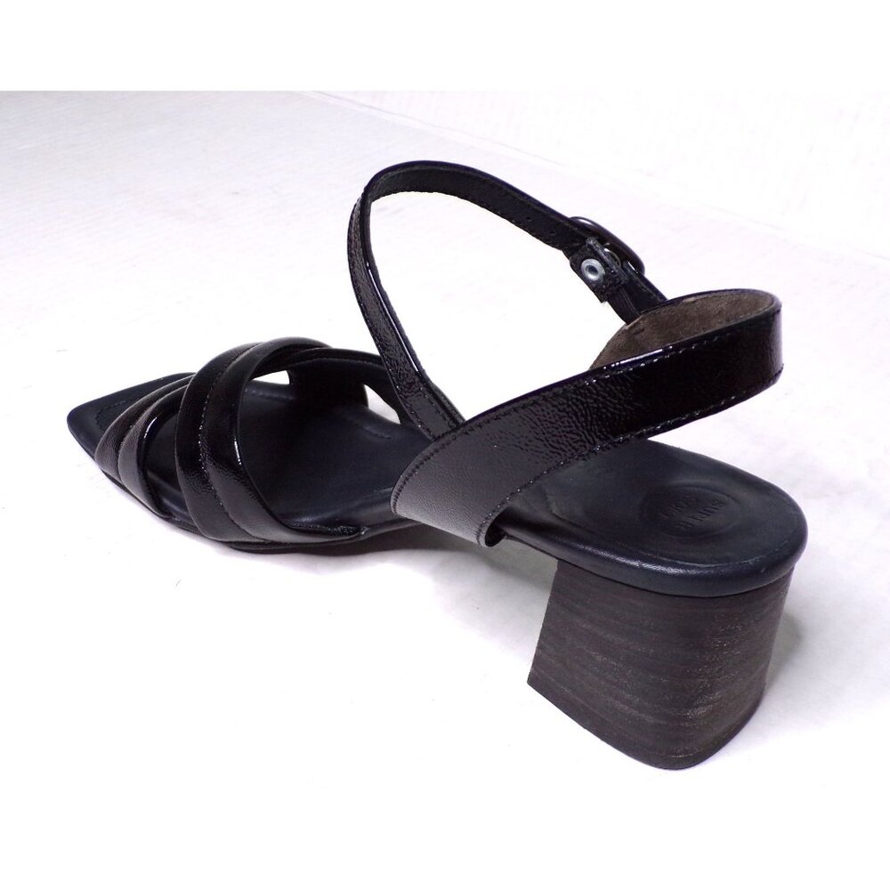 ๐ PAUL GREEN Lexi Block Heel Ankle Strap Sandals Pumps Shoes 10.5 Black - Picture 12 of 13